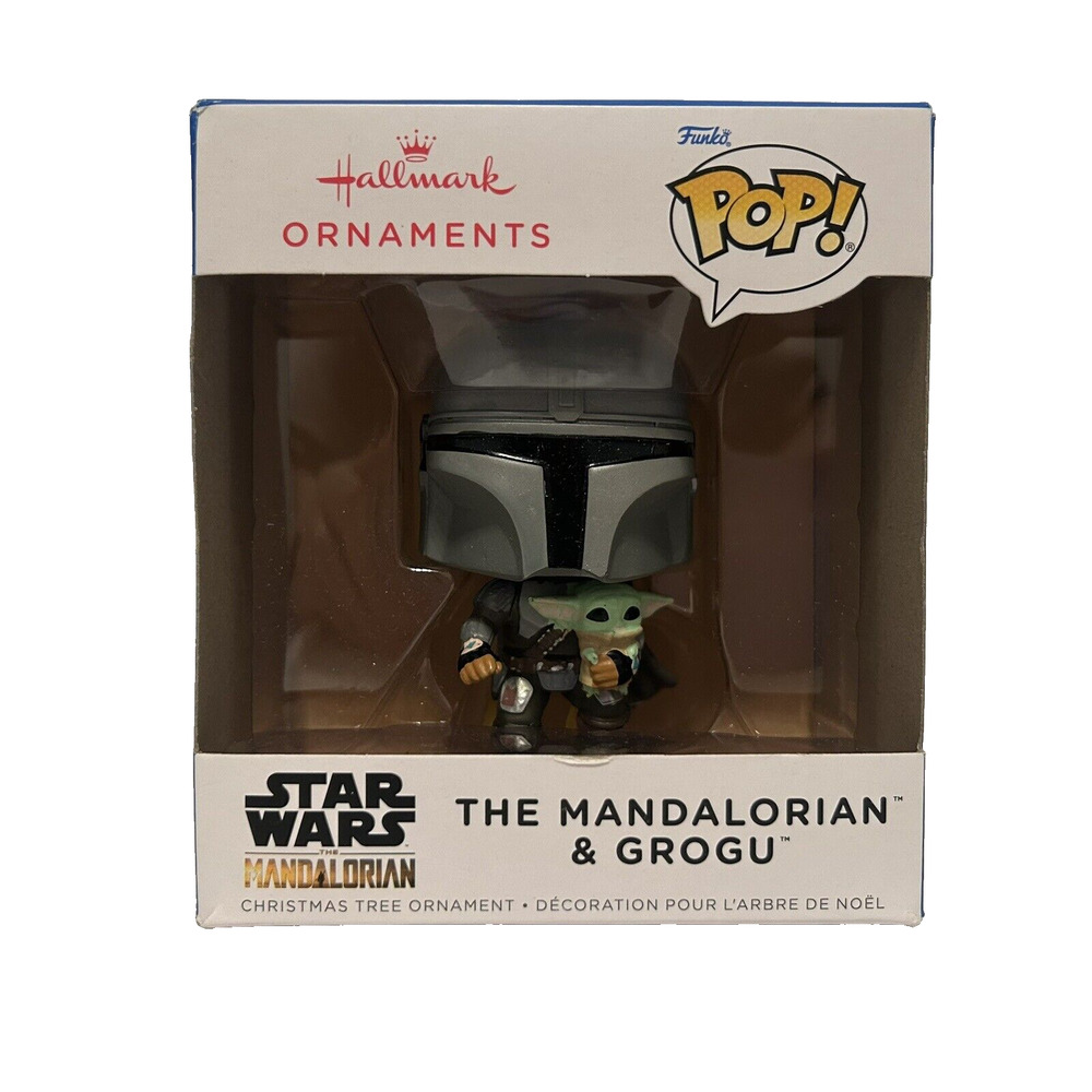 NEW Hallmark The‎ Mandalorian & Grogu Christmas Ornament Funko Pop